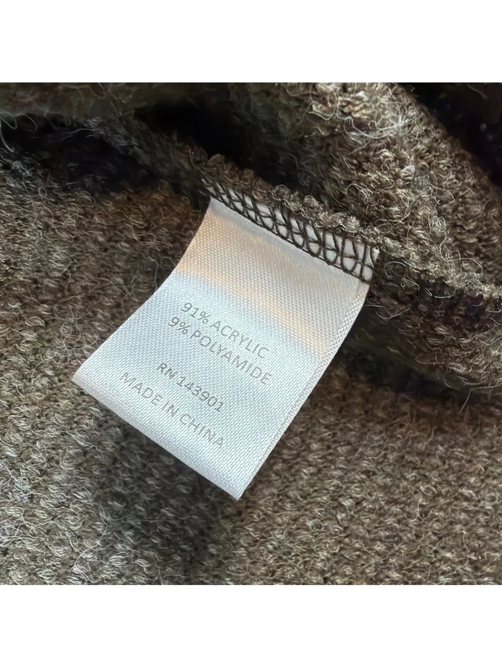 Coco + Carmen Women L/XL Army Green Open Front Cardigan Sweater Knit Pockets